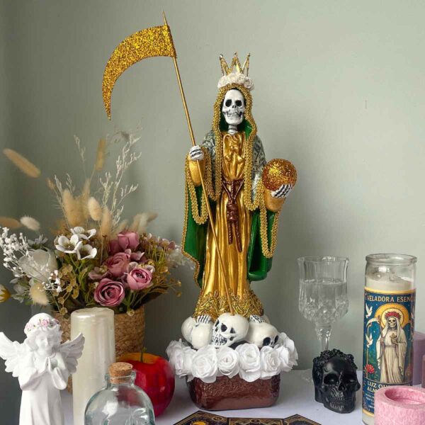 Santa Muerte Dorada 46cm -  Abundancia y el Éxito