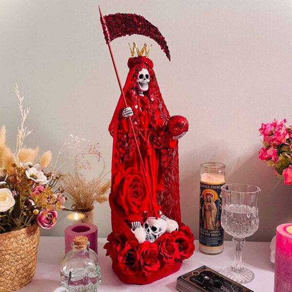 Santa Muerte Roja Premium / Amor y Unión de Pareja