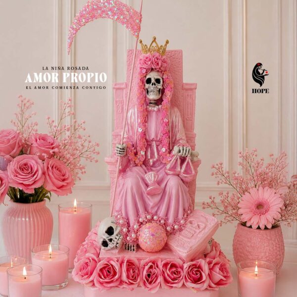Santa Muerte Coronada - Amor y Sanación - 36cm
