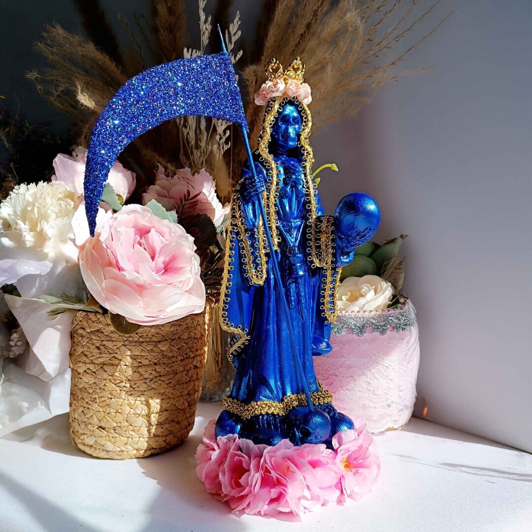 Santa Muerte Azul - Salud y Sabiduría