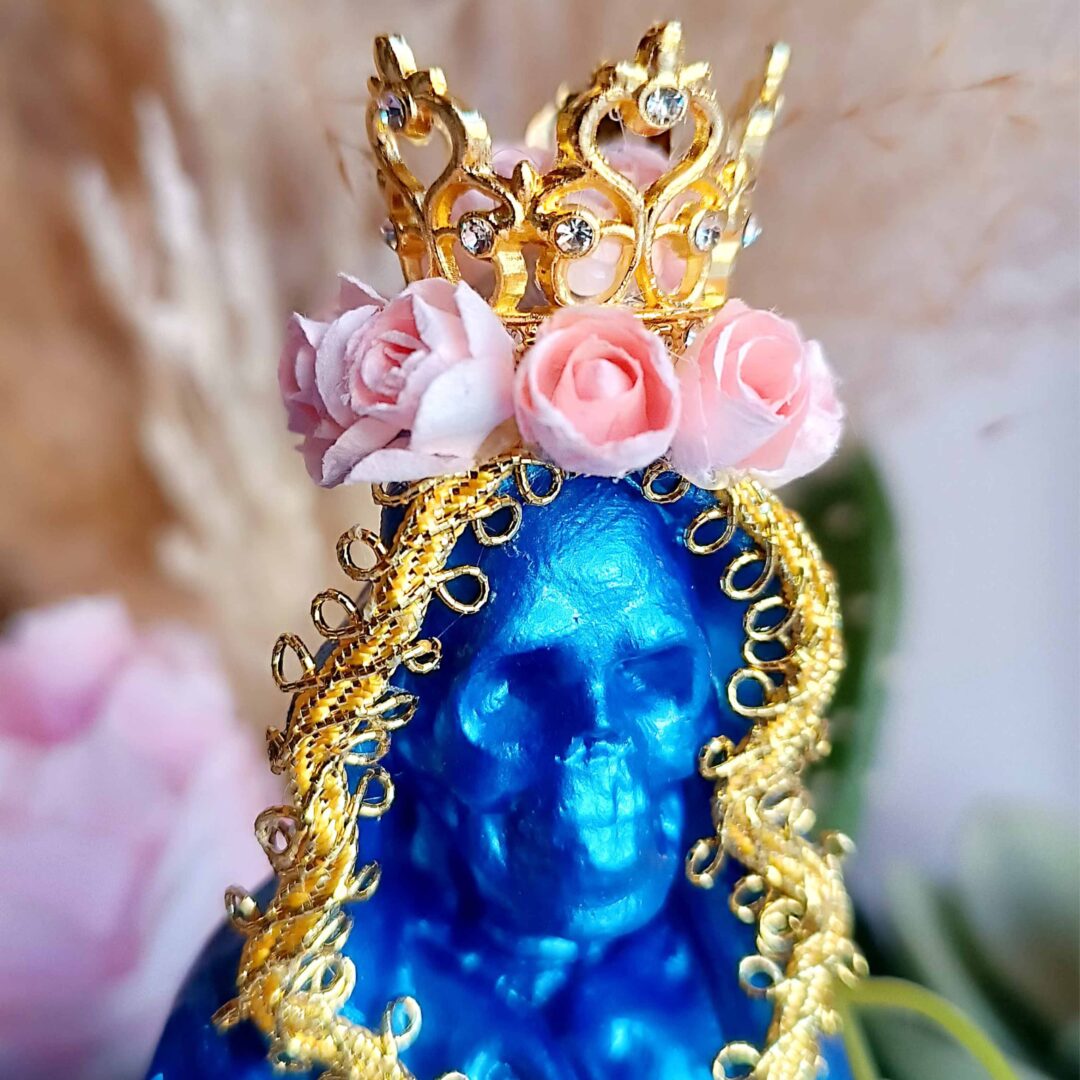 Santa Muerte Azul - Salud y Sabiduría - Imagen 2