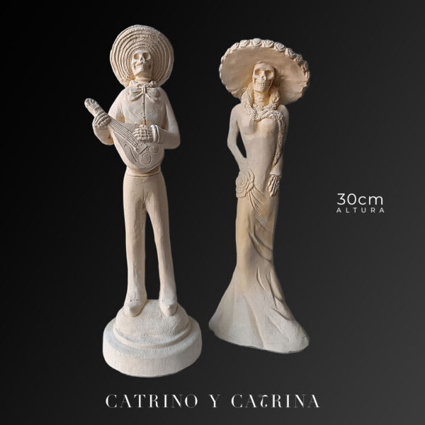 Catrina y Catrino Mexicanos 30cm