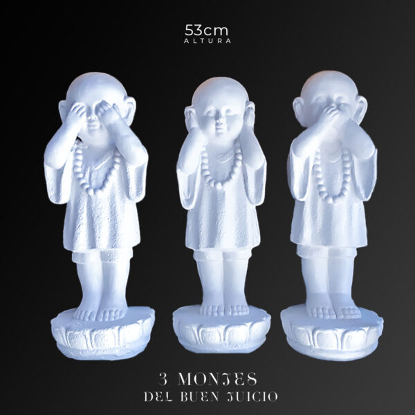 3 Monjes del Buen Juicio - 53cm