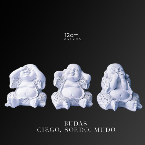 BUDAS- ciego, sordo, mudo 12cm