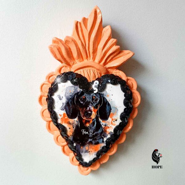 Corazón Mascota personalizada