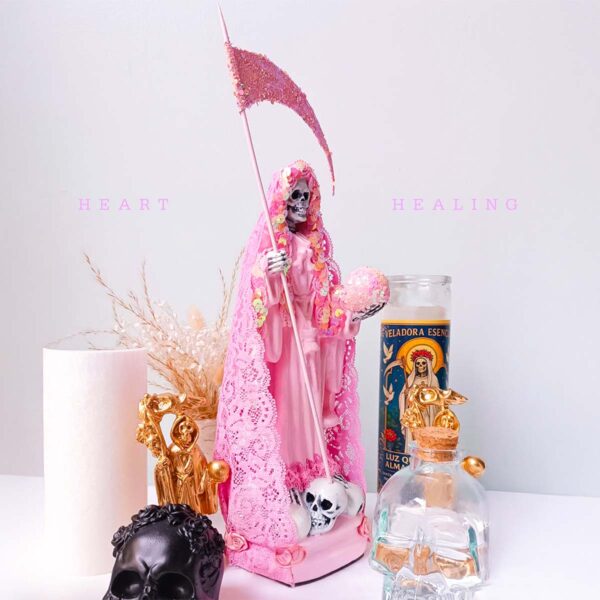 Santa Muerte Rosada Amor Ternura y Protección para el Corazón