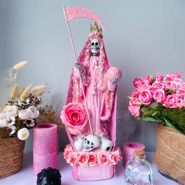 Santa Muerte Rosada: Amor, Ternura y Protección para el Corazón