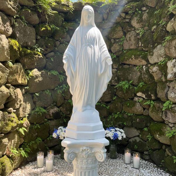 Virgen Maria Milagrosa 1 metro Fibra de Vidrio